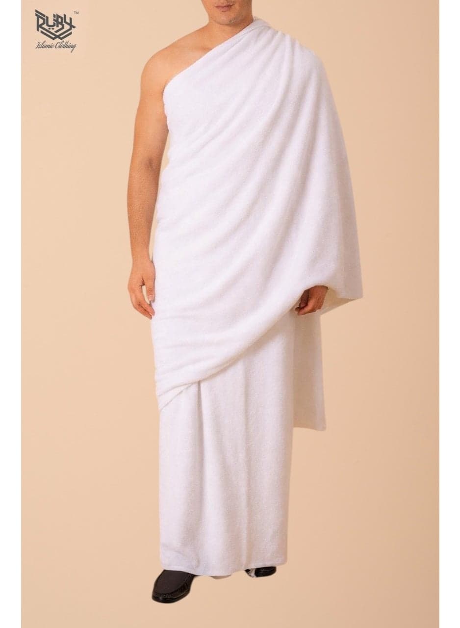 Exclusive Microfiber Ihram for Hajj & Umrah - Ultra-Soft Lightweight Quick-Dry Non Transparent 1000g
