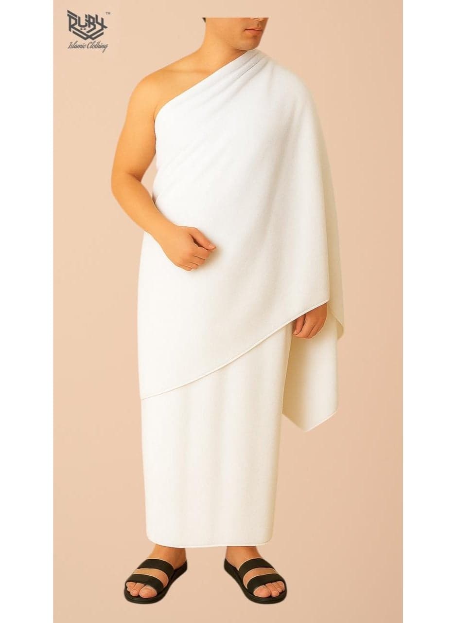 Premium Microfiber Ihram for Hajj & Umrah - Ultra-Soft Lightweight Quick-Dry Non Transparent