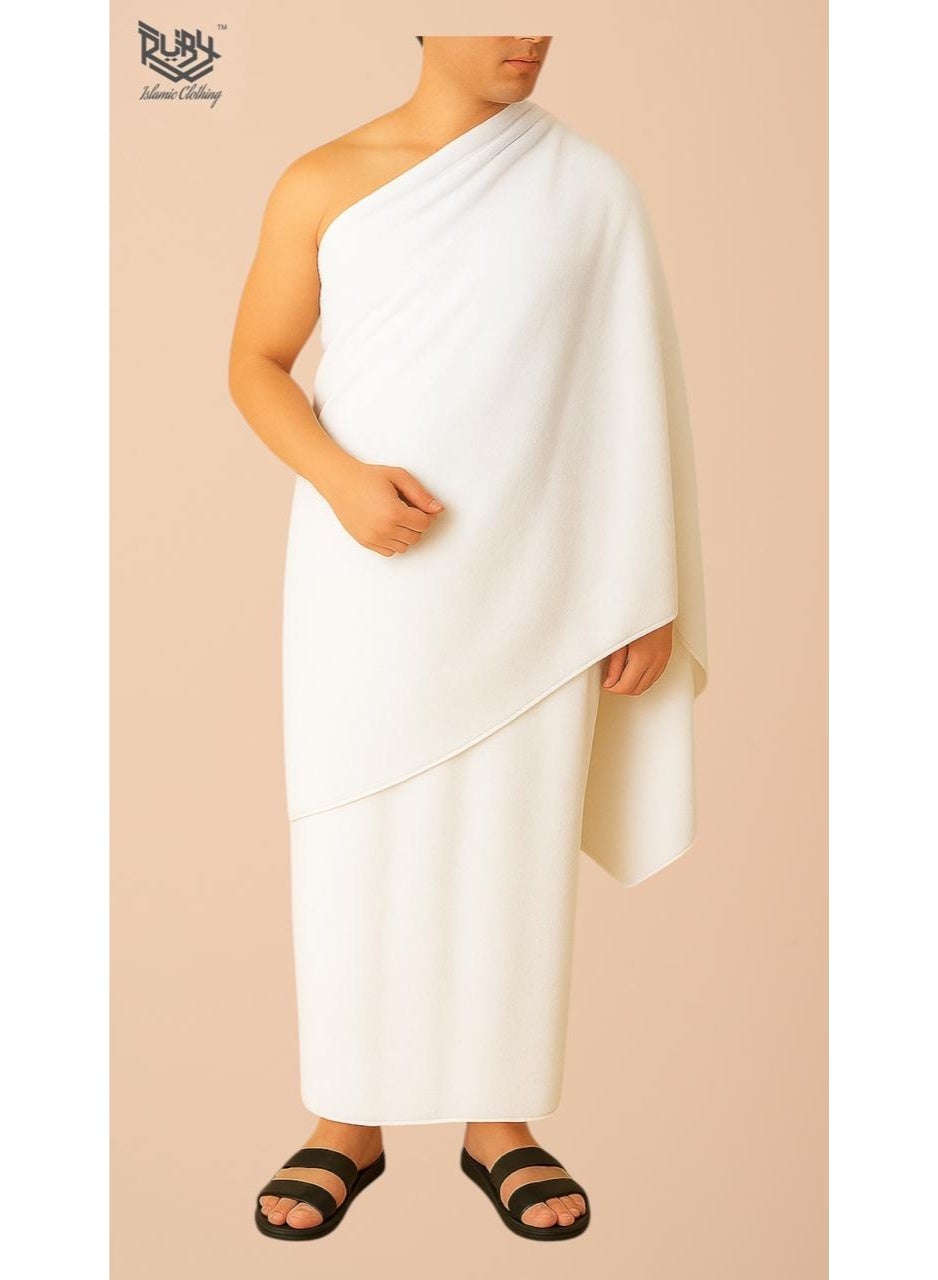 Premium Microfiber Ihram for Hajj & Umrah - Ultra-Soft Lightweight Quick-Dry Non Transparent
